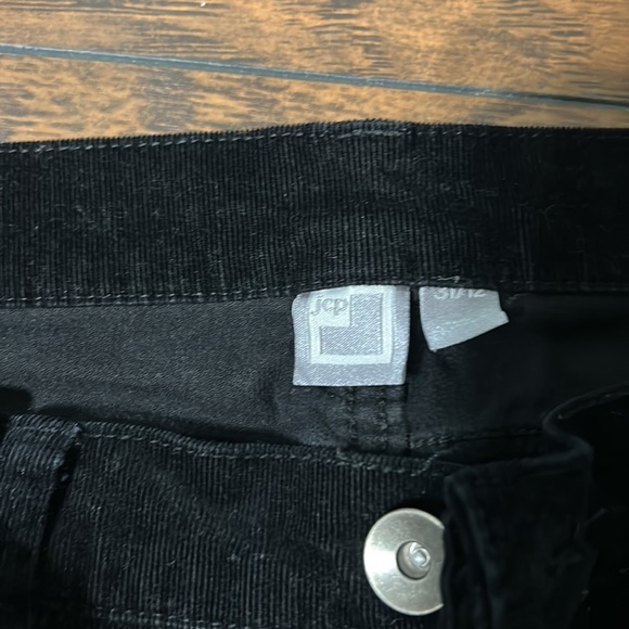 JC Penney black corduroy pants - Picture 2 of 3